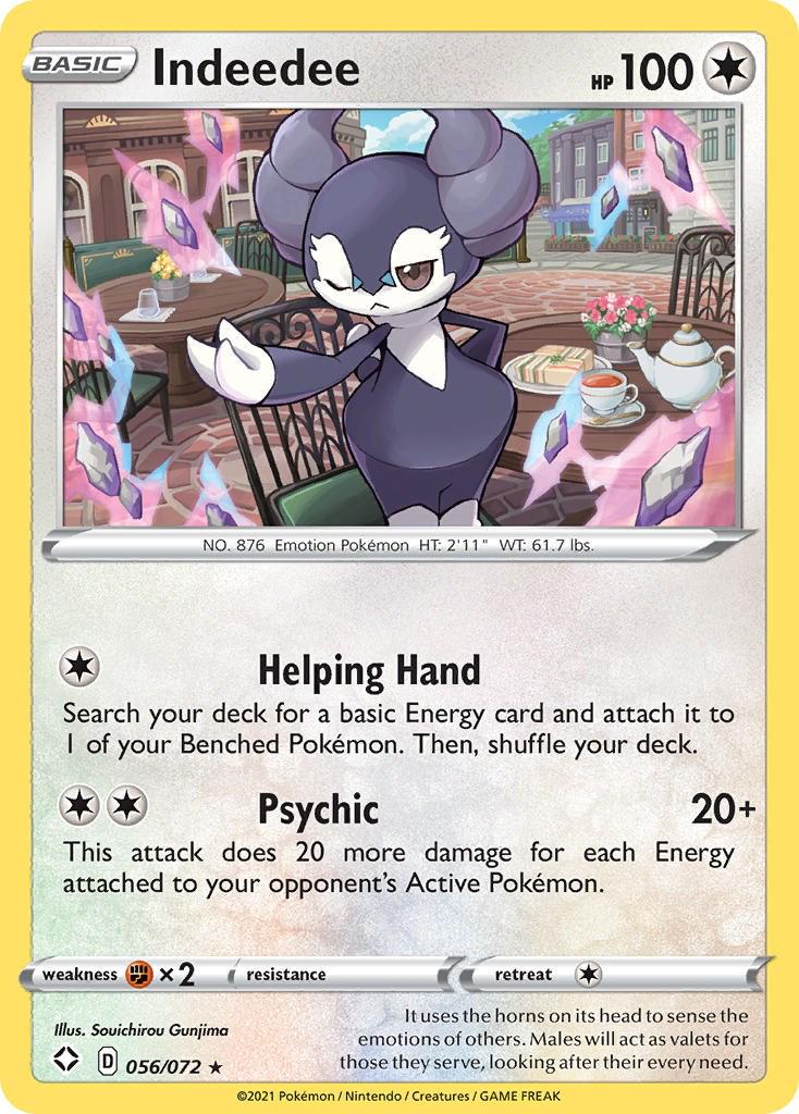 Indeedee #56 Pokemon Shining Fates