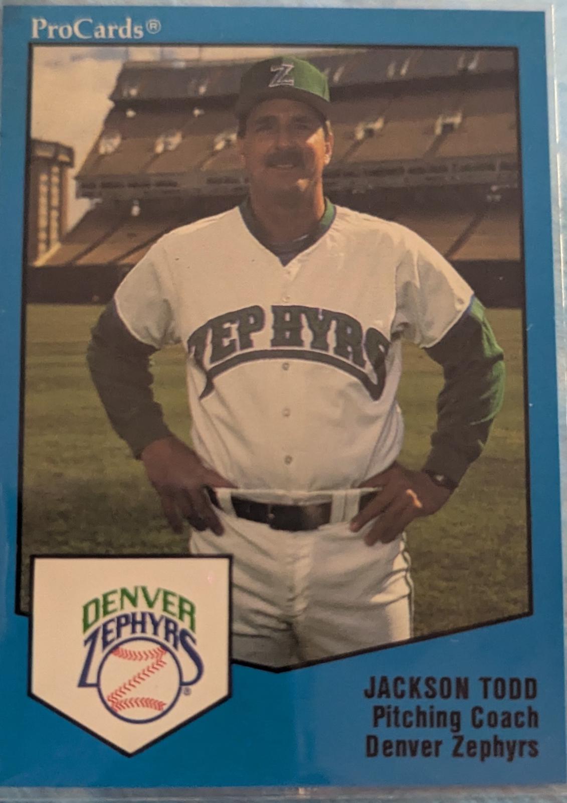 Jackson Todd #51 Baseball Cards 1989 Procards