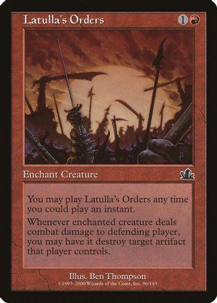 Latulla's Orders Magic Prophecy