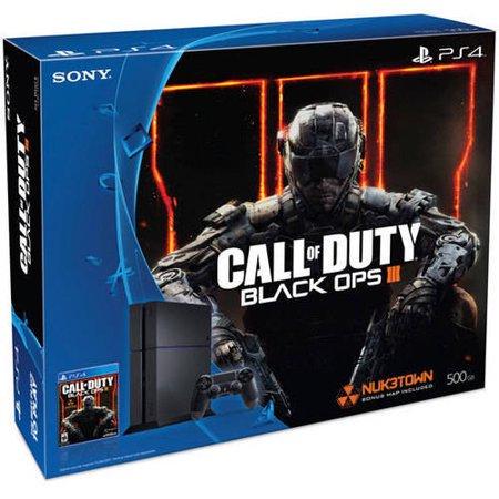 Playstation 4 500GB Black Ops III Console Cover Art