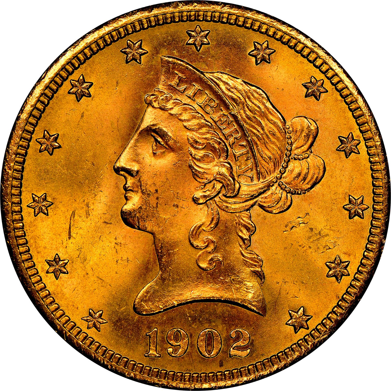 1902 S Coins Liberty Head Gold Eagle