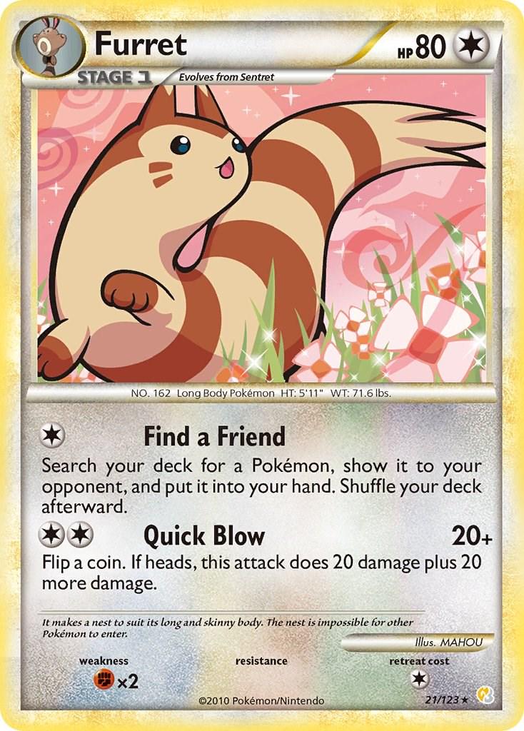 Furret #21 Pokemon HeartGold & SoulSilver