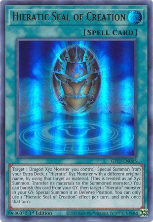 Hieratic Seal of Creation GFTP-EN005 YuGiOh Ghosts From the Past