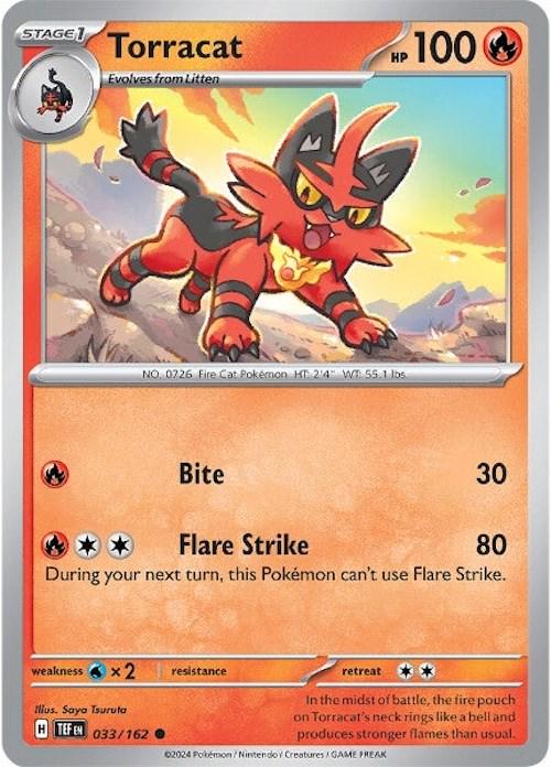 Torracat #33 Pokemon Temporal Forces