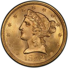 1852 Coins Liberty Head Half Eagle Prices