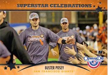 Buster Posey #SC-21 Baseball Cards 2013 Topps Opening Day Superstar Celebrations