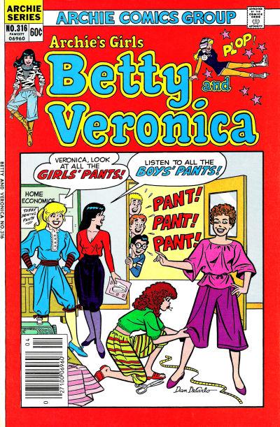 Archie's Girls Betty and Veronica #316 (1982) Comic Books Archie's Girls Betty and Veronica