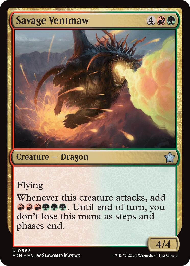 Savage Ventmaw #665 Magic Foundations