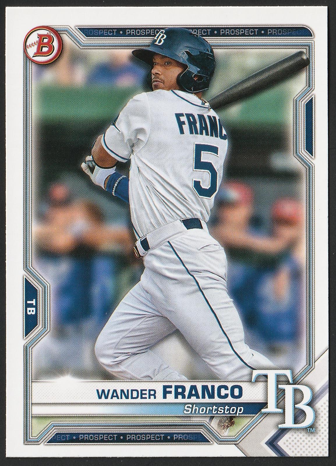 Wander Franco #BP-57 2021 Bowman Paper Prospects Baseball