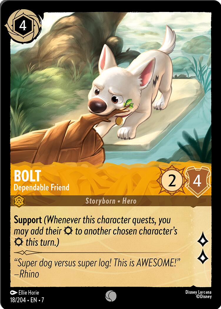 Bolt - Dependable Friend #18 Lorcana Archazia's Island