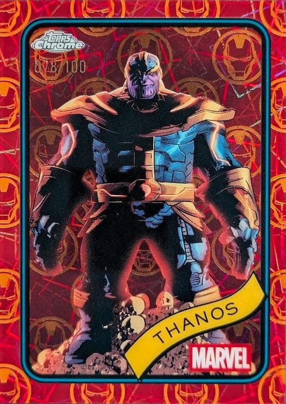 Thanos Iron Man Red & Gold Lazer Refractor