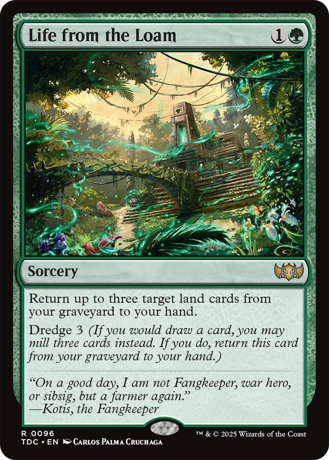 Life from the Loam #96 Magic Tarkir: Dragonstorm Commander