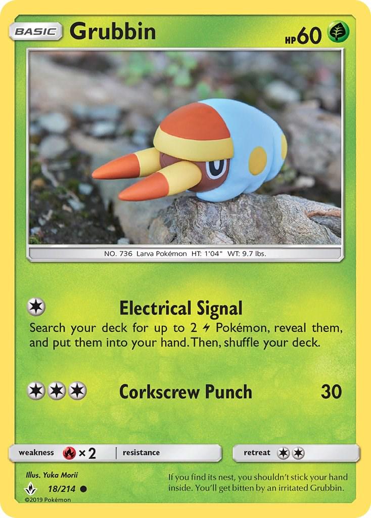 Grubbin #18 Pokemon Unbroken Bonds