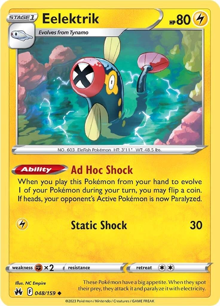 Eelektrik #48 Pokemon Crown Zenith