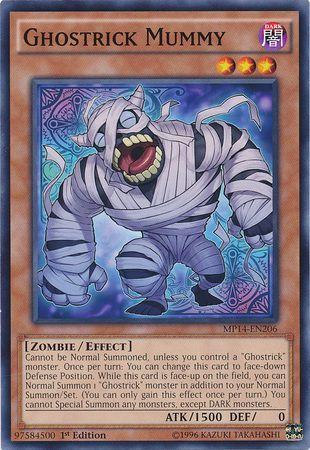 Ghostrick Mummy MP14-EN206 YuGiOh 2014 Mega-Tin Mega Pack