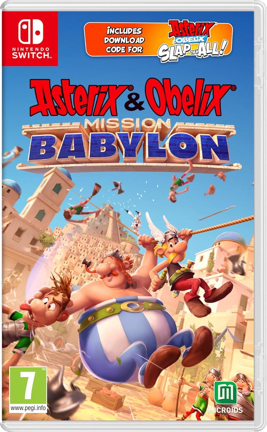 Carátula de Asterix & Obelix - Mission Babylon para Switch (edición PAL España)