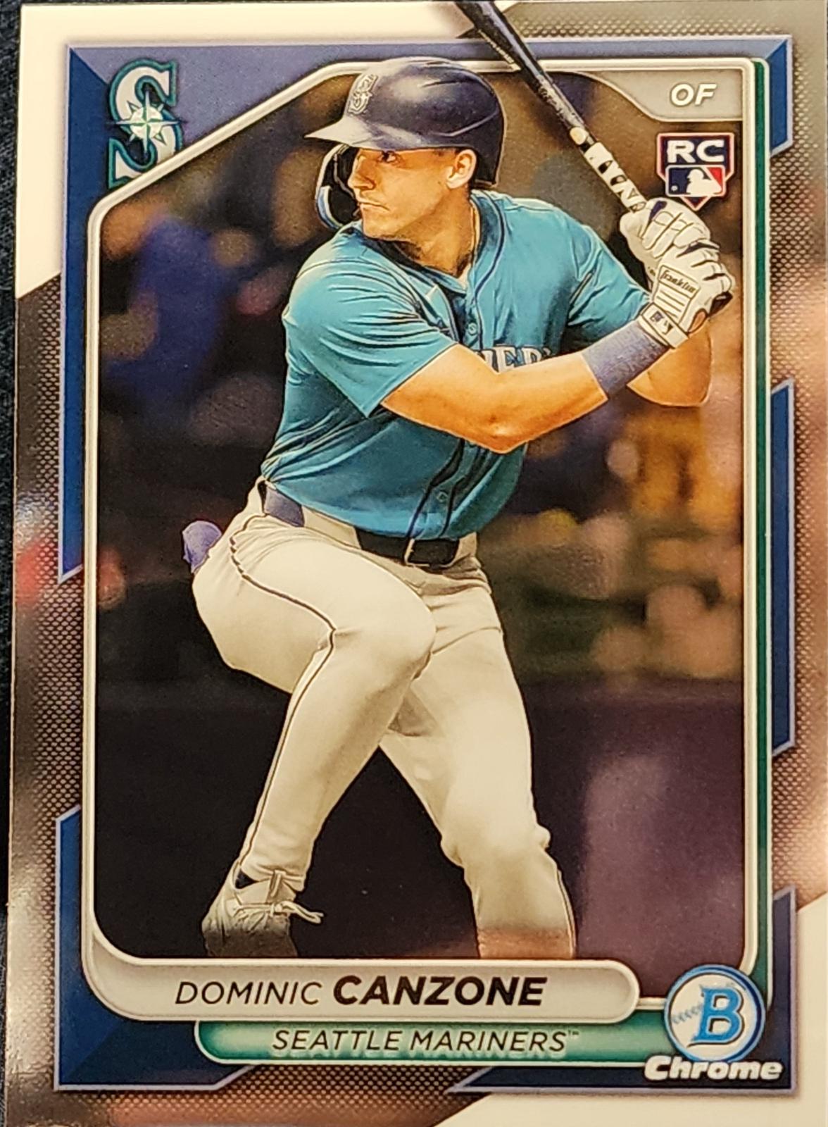 Dominic Canzone #60 Baseball Cards 2024 Bowman Chrome