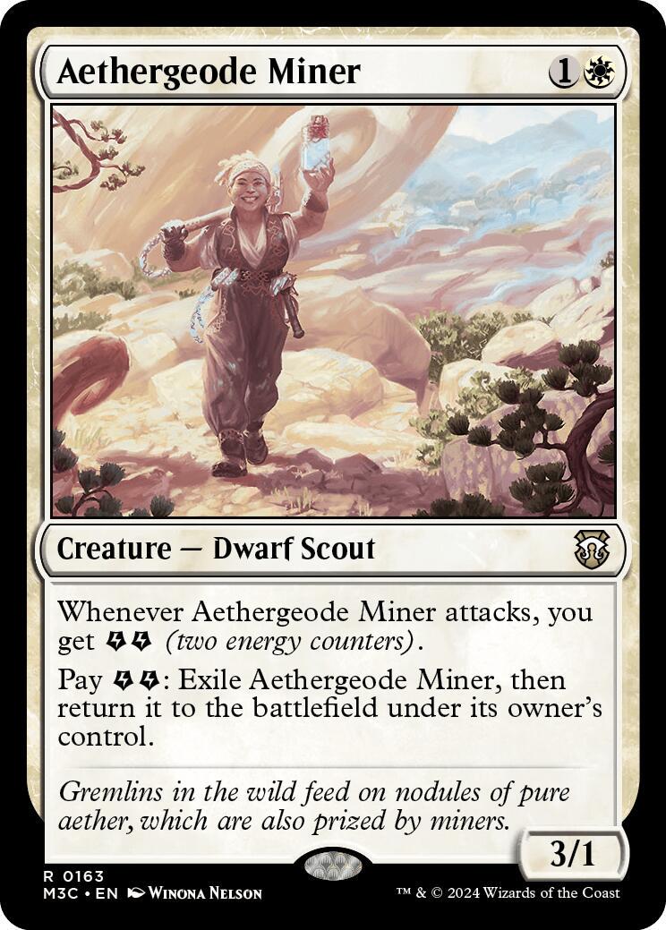 Aethergeode Miner #163 Magic Modern Horizons 3 Commander
