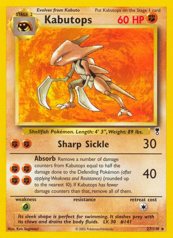Kabutops #27 Pokemon Legendary Collection