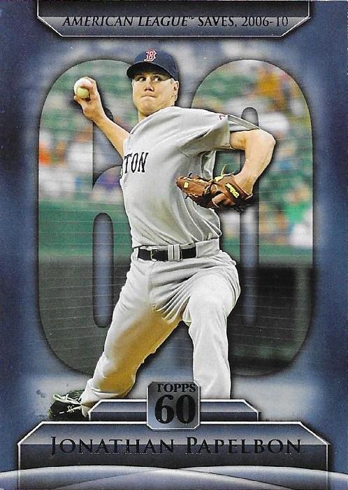 Jonathan Papelbon #T60-13 Baseball Cards 2011 Topps 60