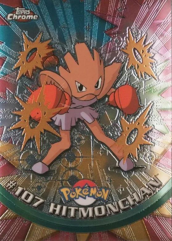 Hitmonchan #107 Pokemon 2000 Topps Chrome