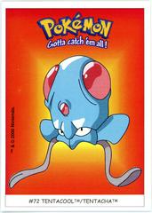 Tentacool #72 from Pokemon 2000 Dunkin Boomer set