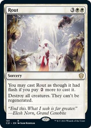 Rout Magic Commander 2021
