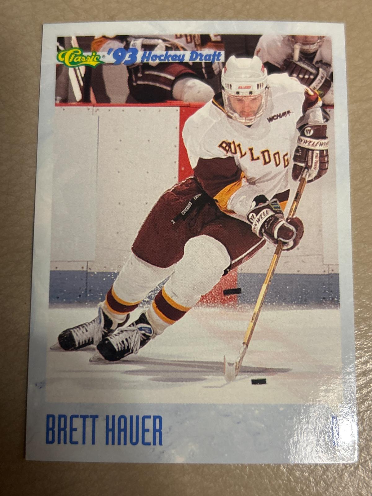Brett Hauer #67 1993 Classic Draft Hockey