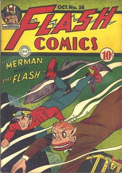 Flash Comics #58 (1944) Comic Books Flash Comics