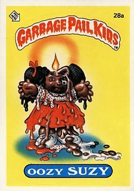 Oozy SUZIE #28a 1985 Garbage Pail Kids
