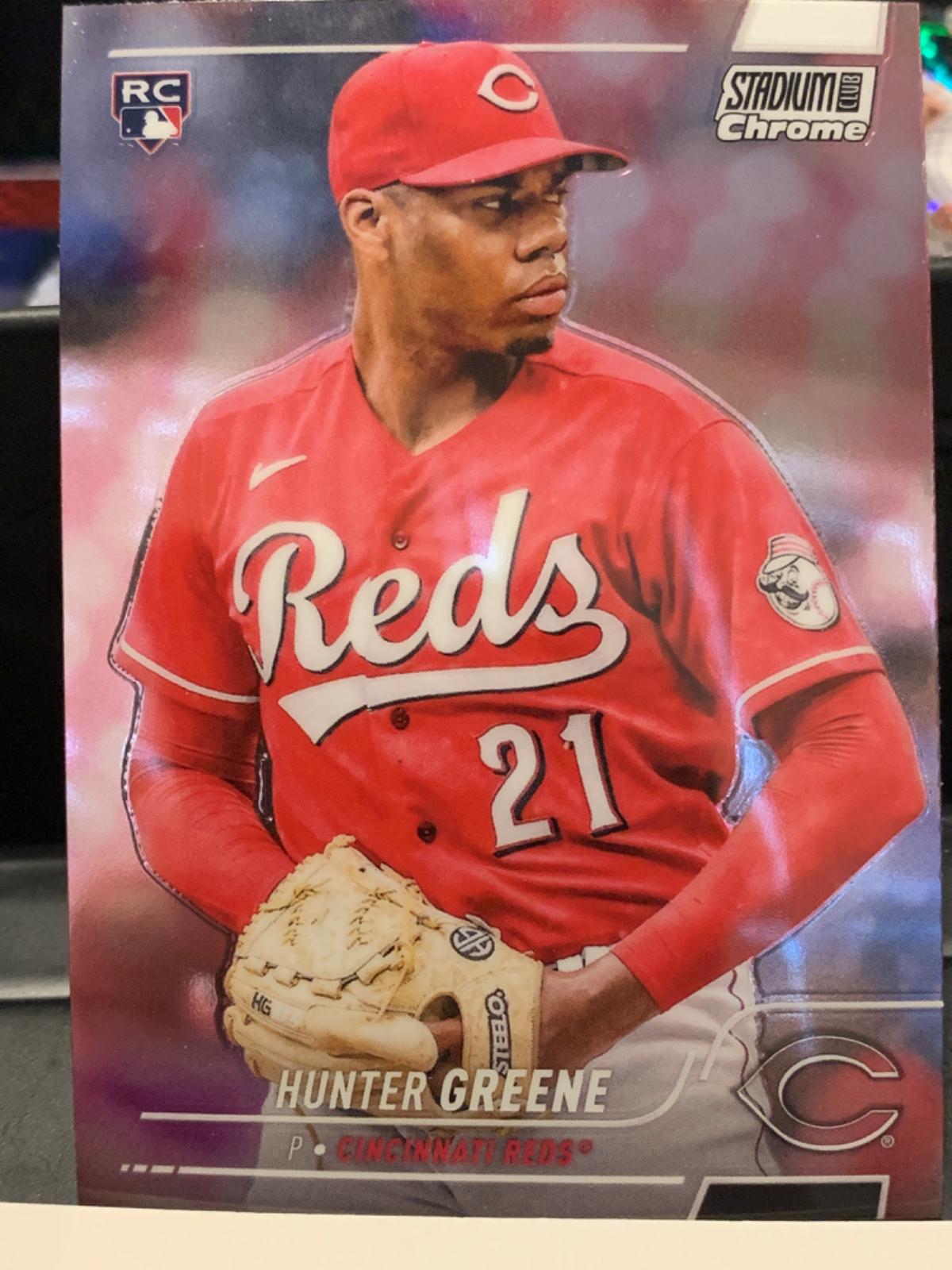 Hunter Greene #133 Baseball Cards 2022 Stadium Club Chrome