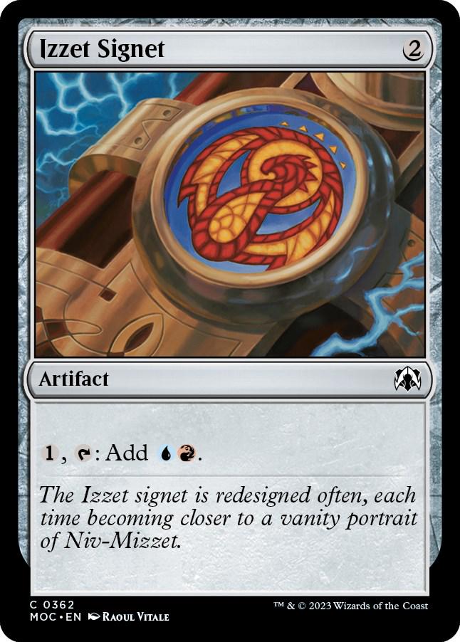 Izzet Signet #362 Magic March of the Machine Commander