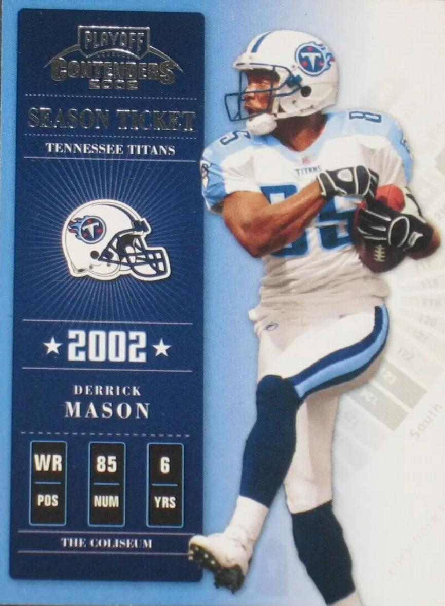 Derrick Mason #37 2002 Playoff Contenders Football