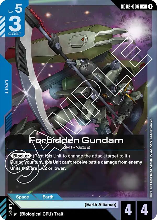 Forbidden Gundam [Holo] #GD02-006 Prices | Gundam Dual Impact