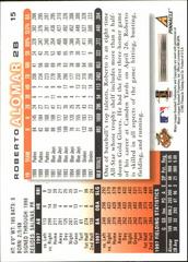 Back | Roberto Alomar Baseball Cards 1998 Score