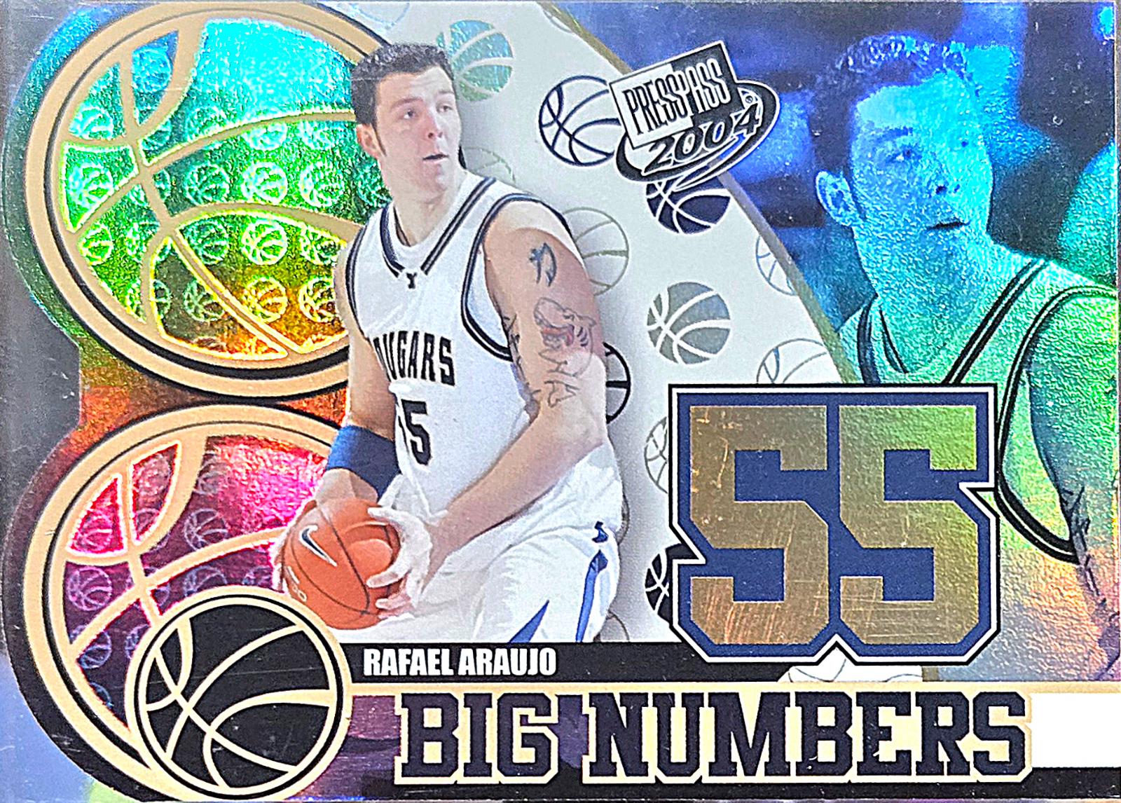 Rafael Araujo #BN3 2004 Press Pass Big Numbers Basketball