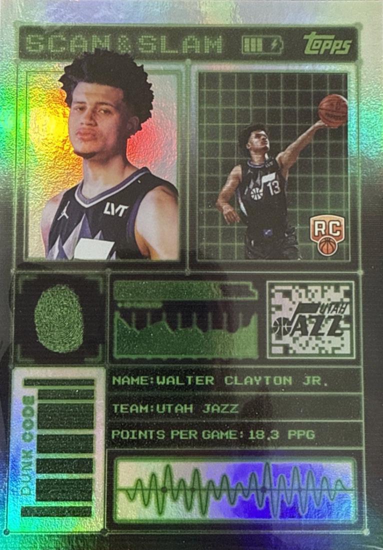 2025 Topps Scan and Slam Walter Clayton Jr. #SS-43 card