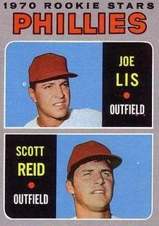 Phillies 1970 Rookie Stars: Joe Lis / Scott Reid