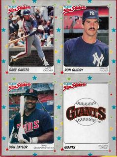 Gary Carter / Ron Guidry / Don Baylor / Giants