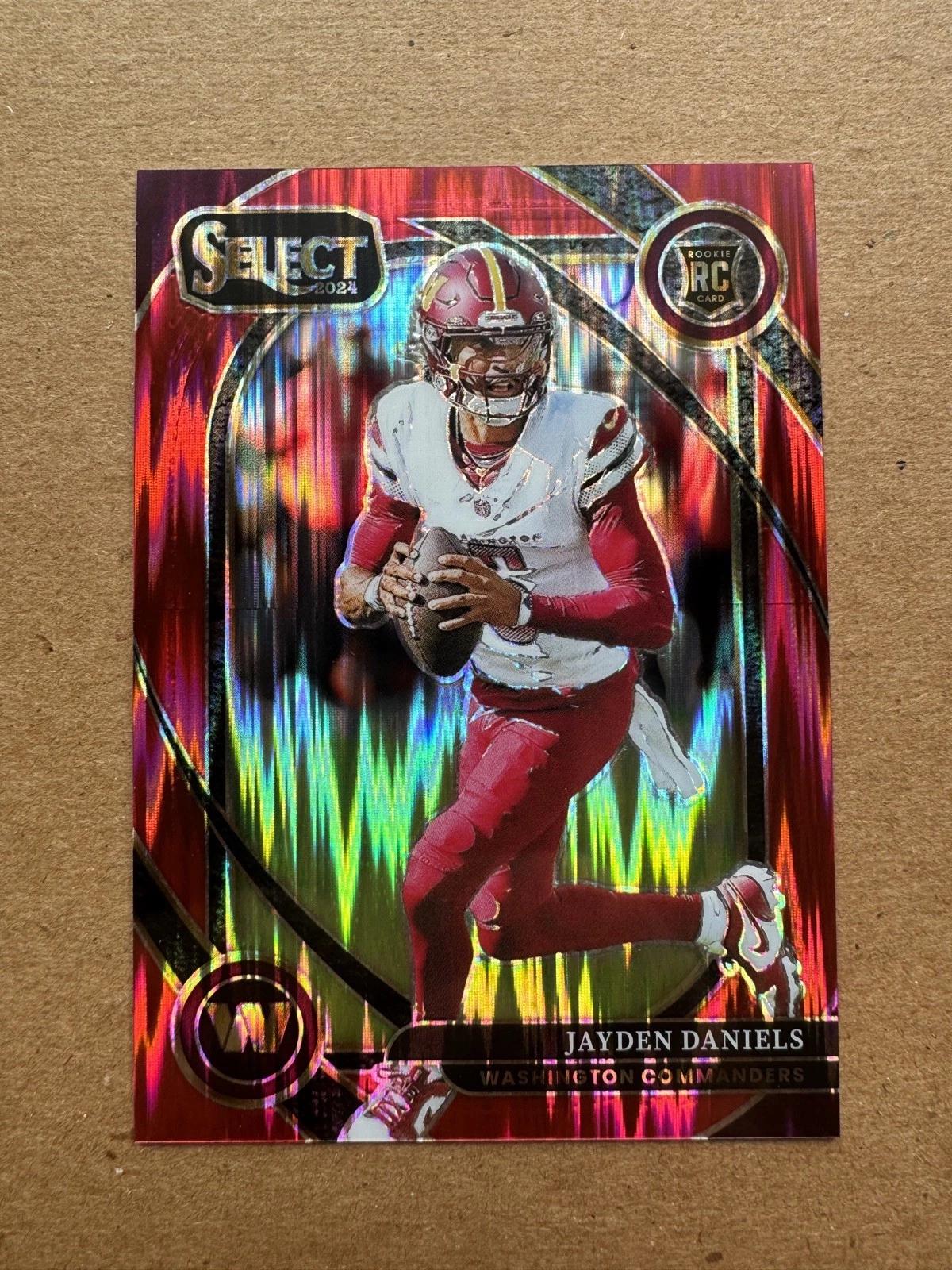 Jayden Daniels [Red Prizm Shock] #217 Prices | 2024 Panini Select