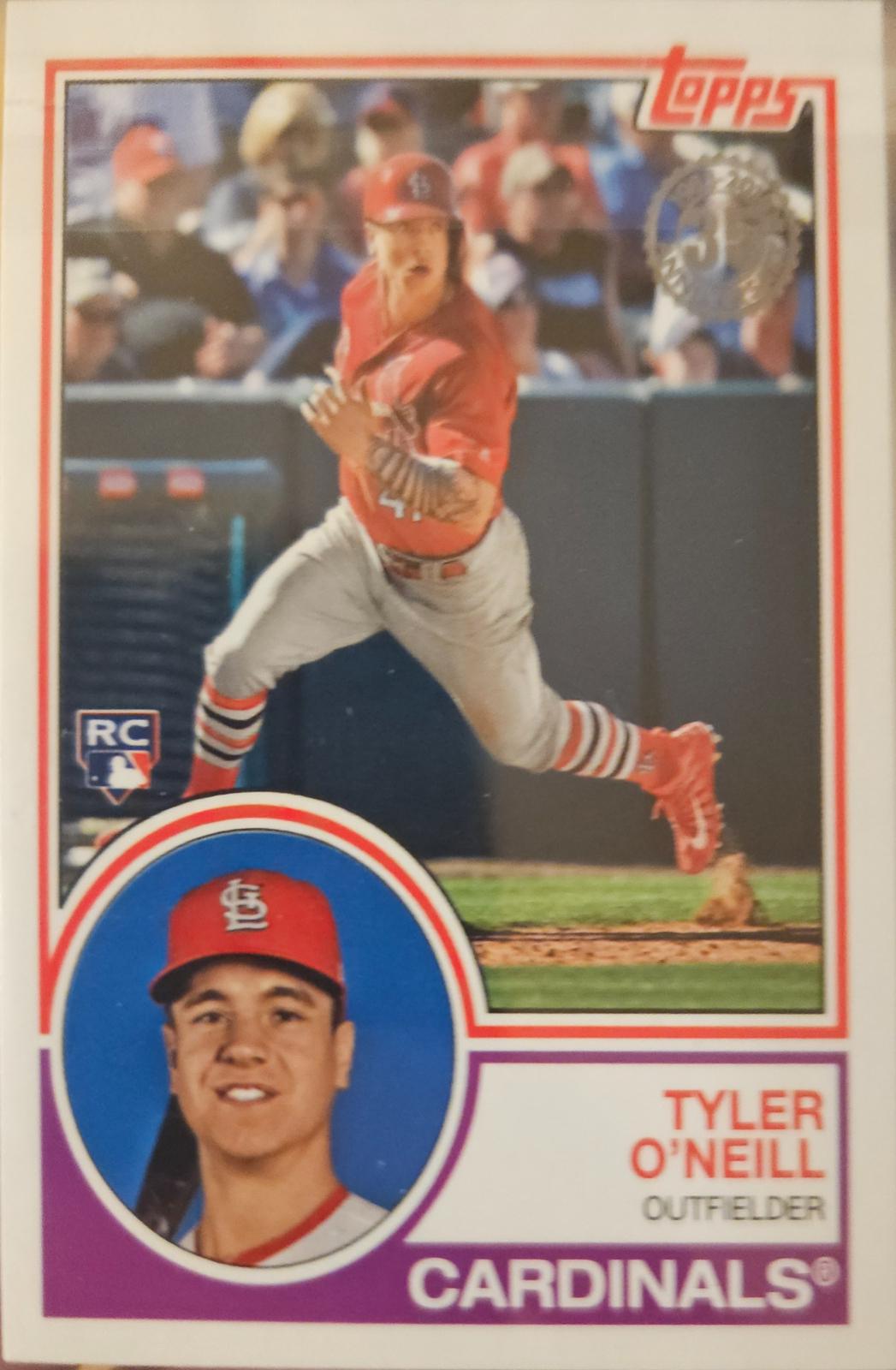 Tyler O'Neill #83-15 Baseball Cards 2018 Topps Update 1983 Baseball
