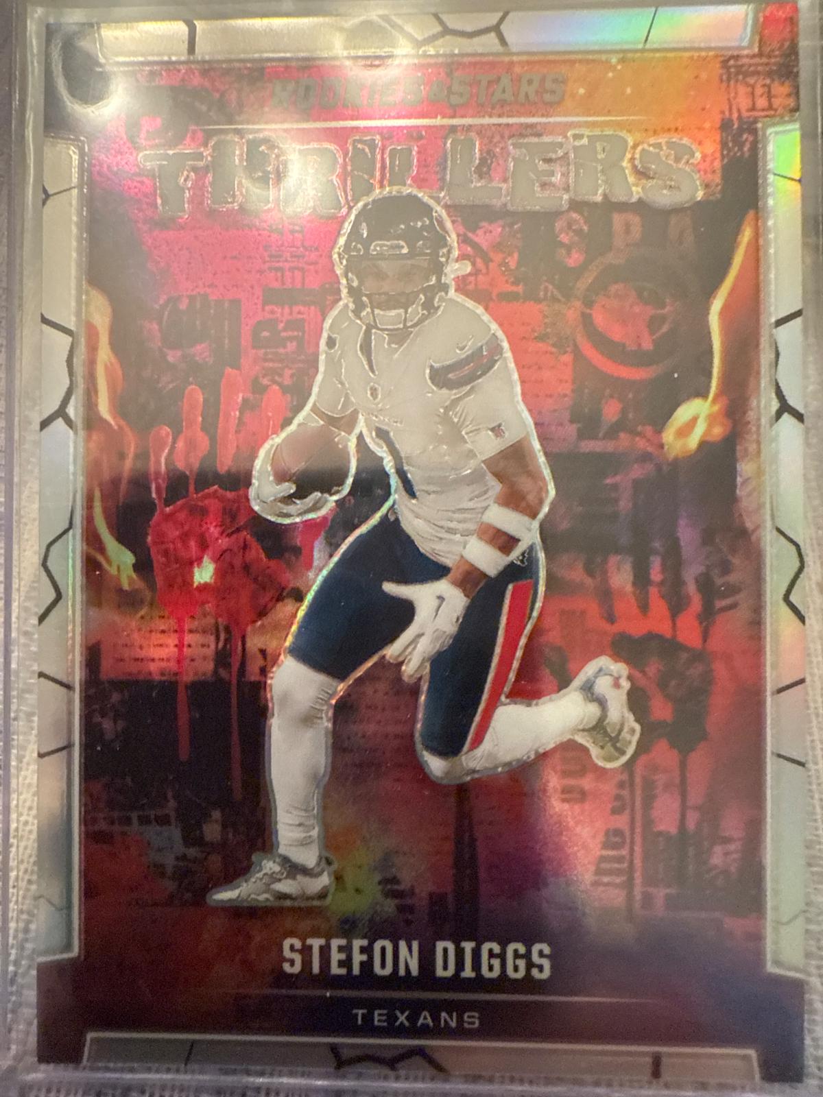 Stefon Diggs #T-SDS Football Cards 2024 Panini Rookies & Stars Thrillers Silver
