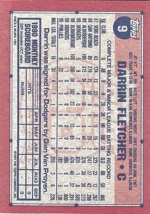 Darrin Fletcher, Standard, back