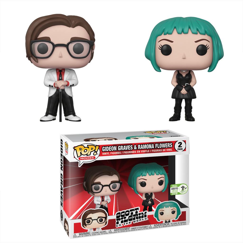 Gideon Graves & Ramona Flowers Scott Pilgrim vs Funko Pop ECCC exclusive box and figure