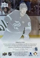 Back Of Card | Logan Morrison Hockey Cards 2024 Upper Deck Clear Cut