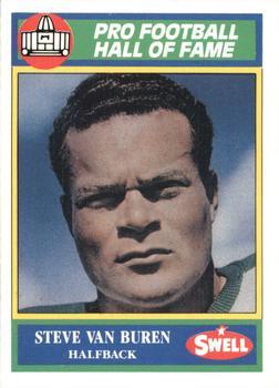 Steve Van Buren #28 Football Cards 1990 Swell Greats
