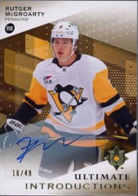 Rutger McGroarty #UI-RM 2024 Ultimate Collection Introductions Autograph Hockey