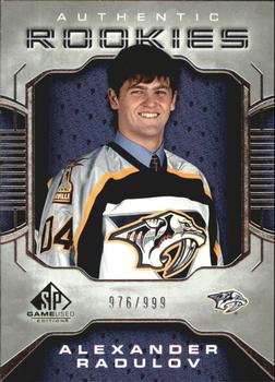 Alexander Radulov #127 2006 Sp Game Used Hockey