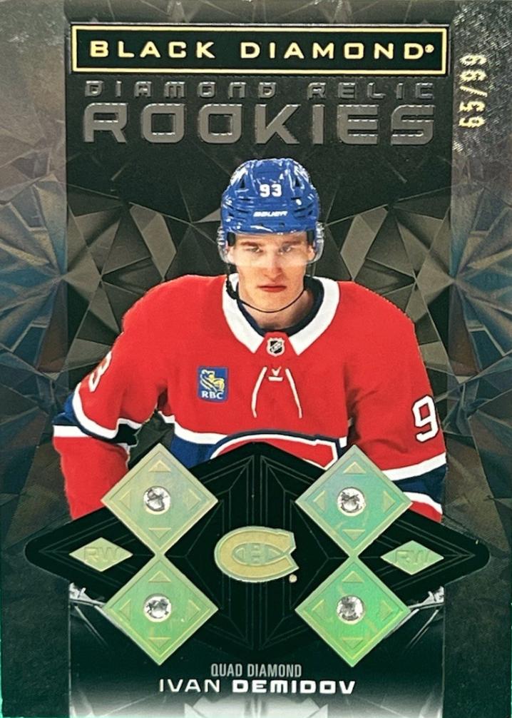 Ivan Demidov #BDR-ID 2025 Upper Deck Black Diamond Rookie Relic Hockey