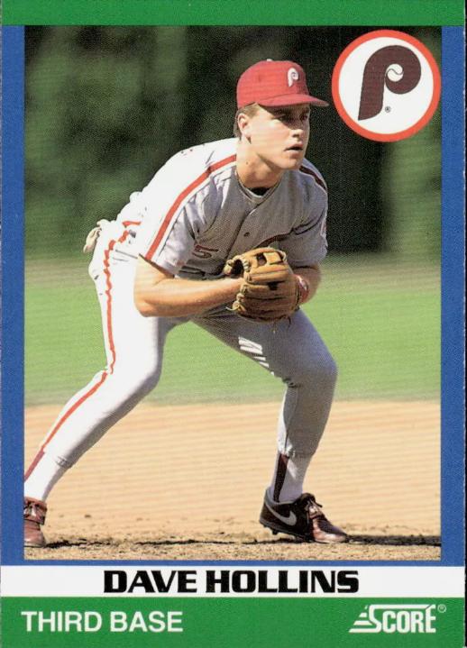 Dave Hollins #96 Baseball Cards 1991 Score Rising Stars